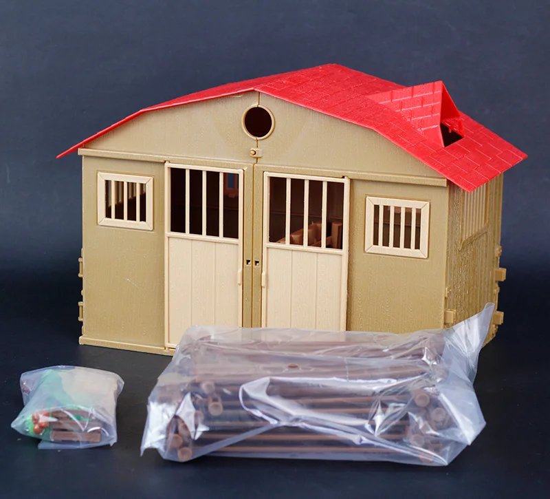 

pvc figure horse stable Decoration model toy