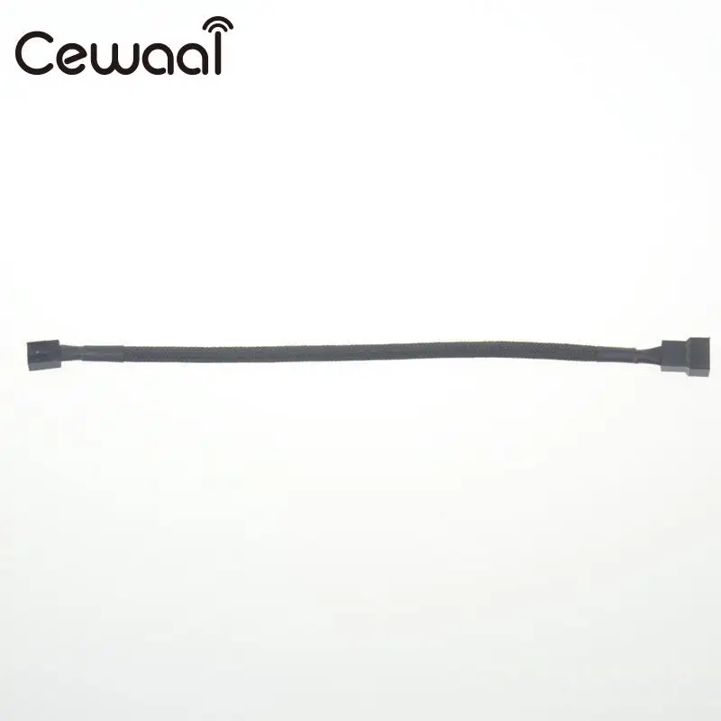 Cewaal Universal For 4 Pin PWM Desktop CPU Fan Computer PC Extension Cable Extended Lead Line Connector Black |
