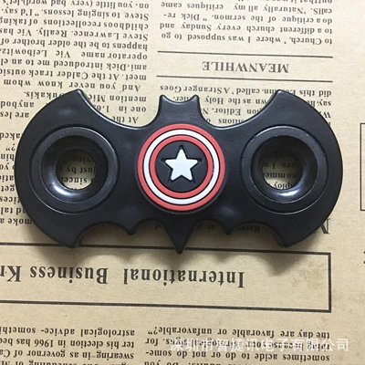 Black Shield Ручной Спиннер с мультяшными подшипниками, Спиннеры с Пикачу дораэмоном, новинка, игрушки с гироскопом для детей, аутизм и СДВГ - Цвет: Black Shield