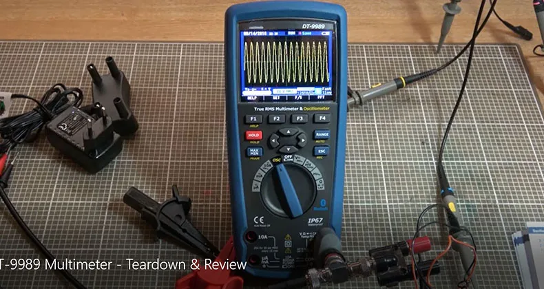 Цифровой мультиметр-осциллограф ЖК-дисплей цветной экран usb DT-9989 Professional Ток Напряжение тесты электроинструменты