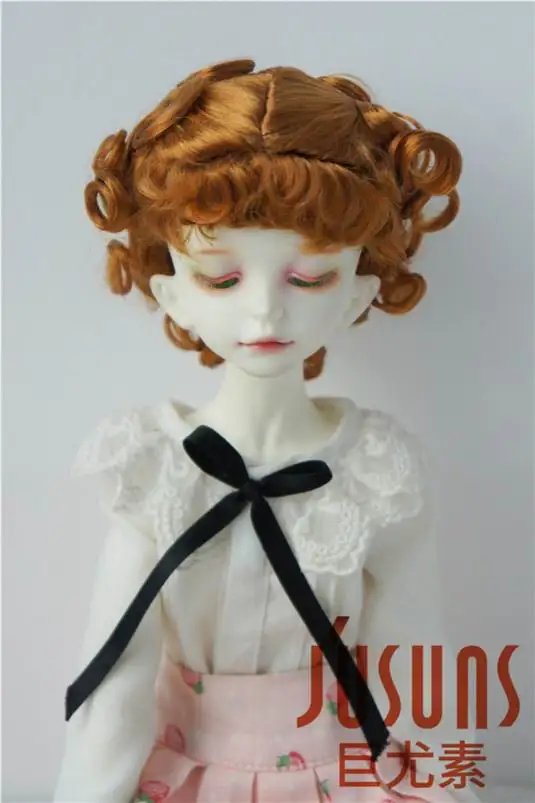 Модные кукольные парики JD048 1/6 1/4 1/3 размер 6-7 дюймов 7-8-9 Классический курчавый bjd