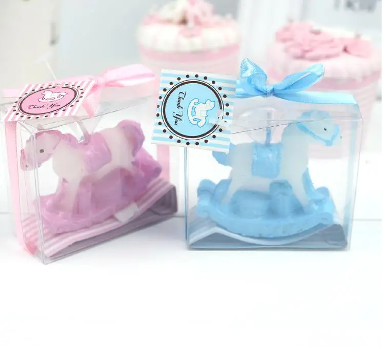 Baby shower candle favor--playful rocking horse favors Birthday party gift 100pcs/lot | Дом и сад