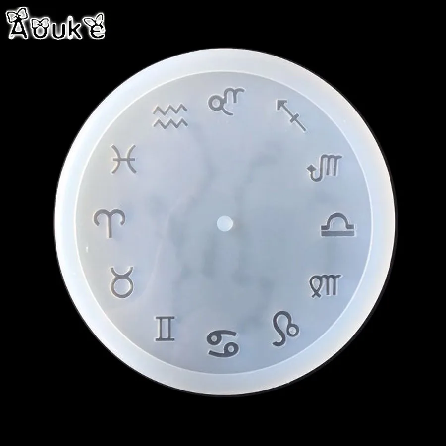 Форма для украшений из эпоксидной смолы в форме часов с двенадцатью созвездиями |