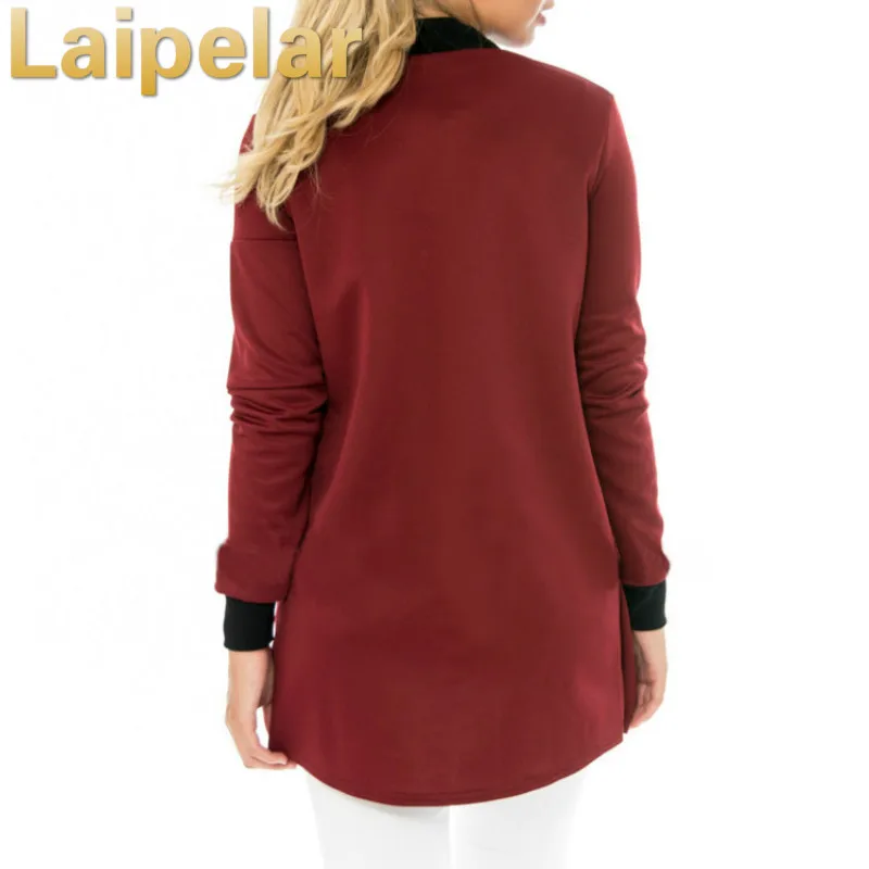 Laipelar короткая средней длины Осенняя Базовая куртка-бомбер женская цветная