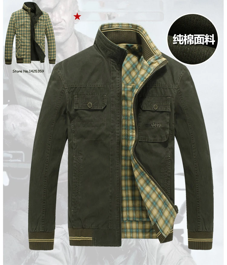 AFS JEEP, мужская куртка, ветровка, мужское пальто, Chaqueta Hombre, Двусторонняя одежда, Военная Повседневная Хлопковая мужская куртка, размер s, L-4XL, пальто