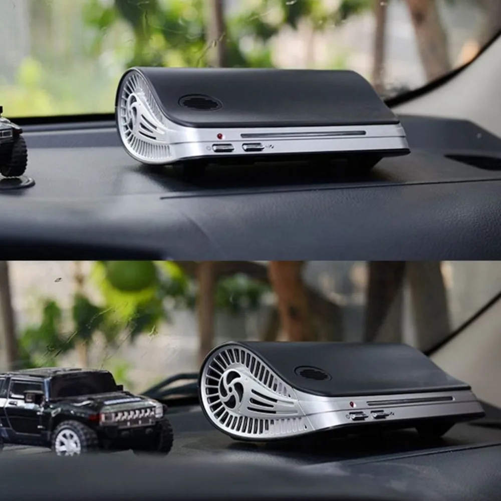 Black Car Air Purifier Auto Minus-Ion Purification Apparatus Portable Cleaner Ionic Uv Hepa Ionizer Fresh Ozone | Автомобили и