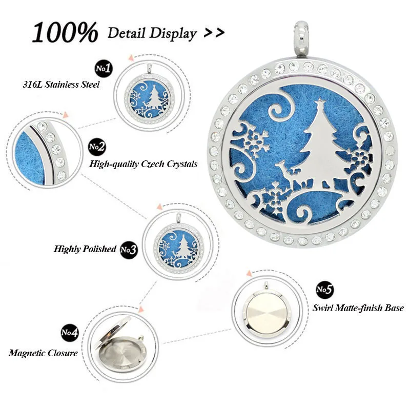 Цепочка в подарок! Новый масляный диффузор медальон 30 мм магнитный из