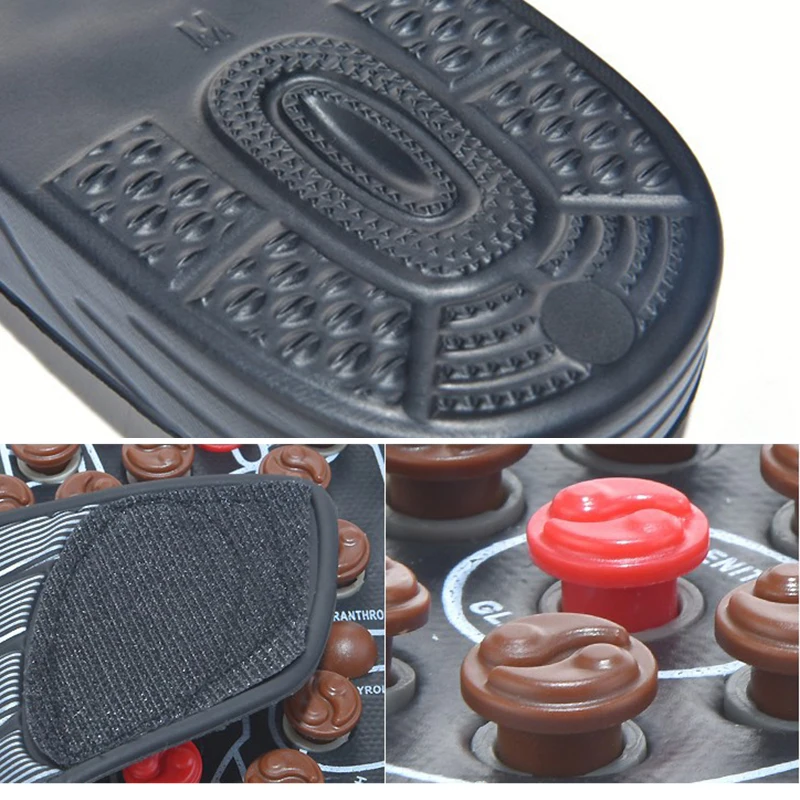 1 пара массажных тапочек унисекс для ног массажные сандалии с магнитной