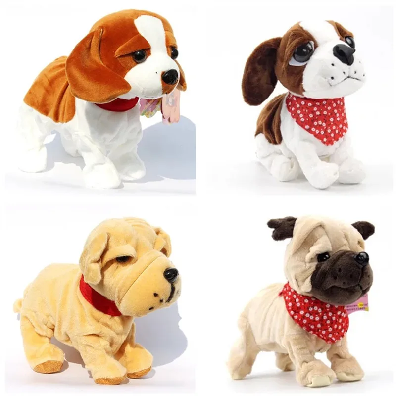 

Электронные собаки с управлением звуком, интерактивные электронные домашние животные, робот, собаки, лай, стоячие электронные игрушки, собака для детей, подарки для детей