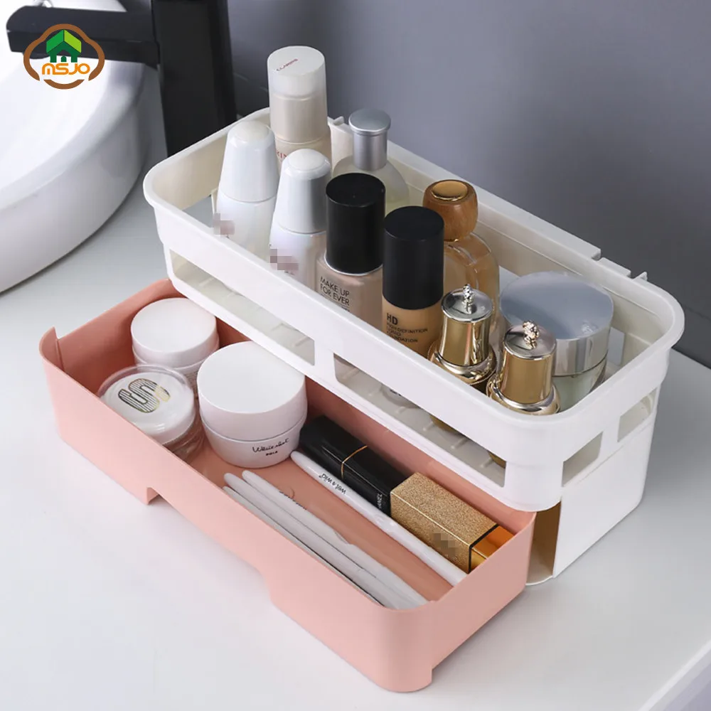 MSJO органайзер для макияжа ванной комнаты настенное крепление ящик дизайн