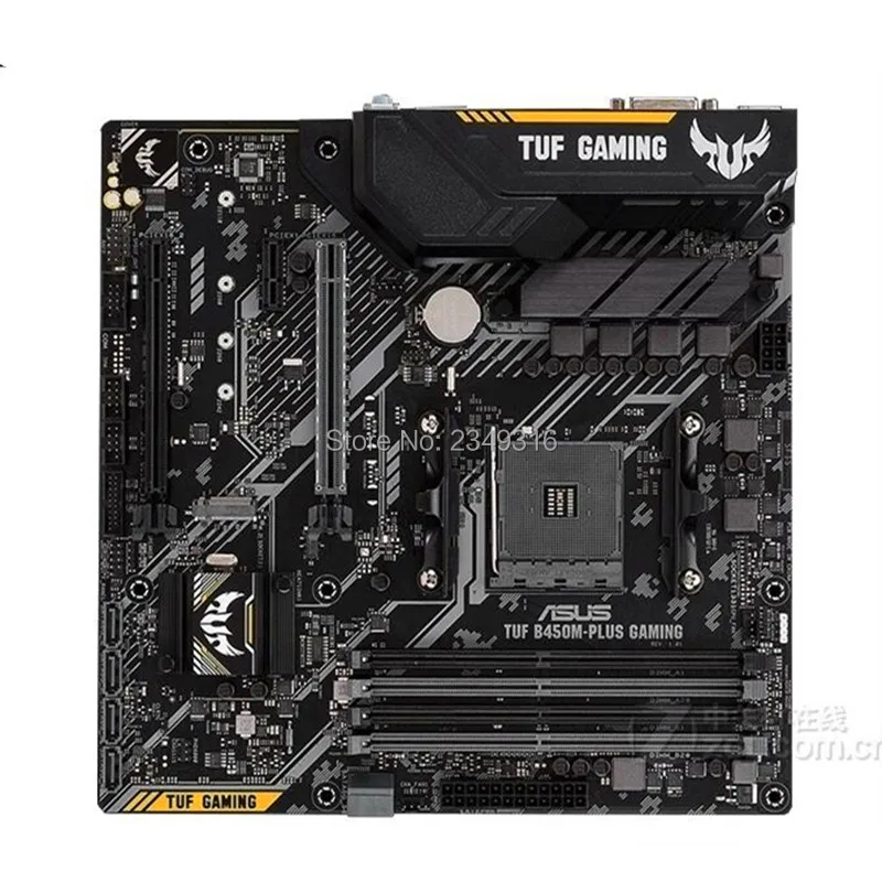 Для ASUS TUF B450M-PLUS GAMING используется оригинальная материнская плата с разъемом AM4 DDR4 B450 настольная материнская плата