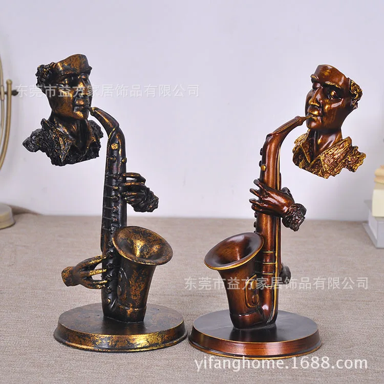 Ретро саксофон музыкальный бар украшения ремесла открытие свадьба реквизит для