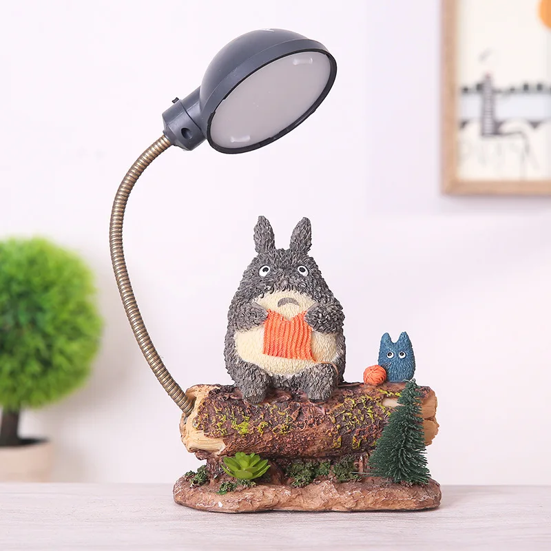 Милый ночной Светильник Totoro из смолы приспособления для детской комнаты спальни