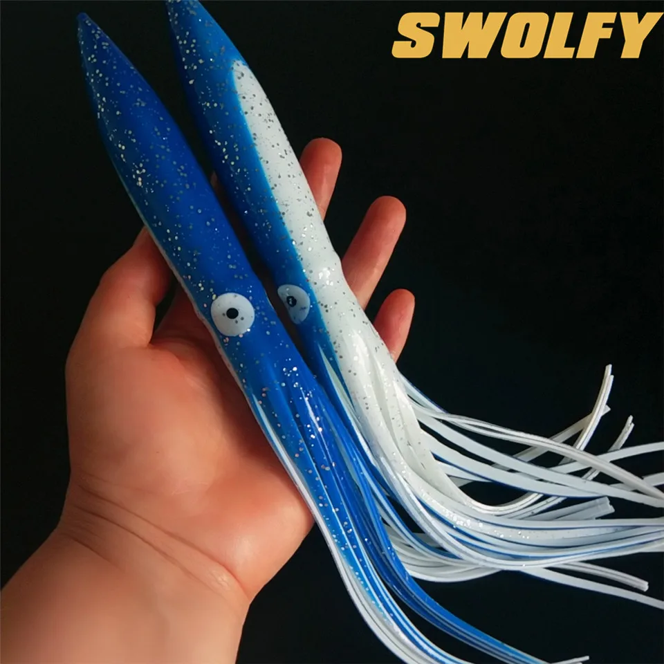 Swolfy 4 шт./лот 30 см приманка-осьминог Морская рыбалка мягкие приманки для ловли