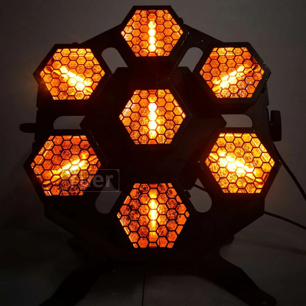 Новый 7X100W ретро флэш светильник лазерный проектор сценический музыкальный