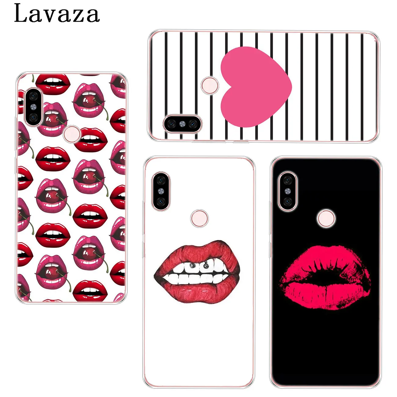Чехол для телефона Lavaza Line Text Beard с милым желтым сердцем и губами Xiaomi Redmi K20 8A 7A 5A 6A Note