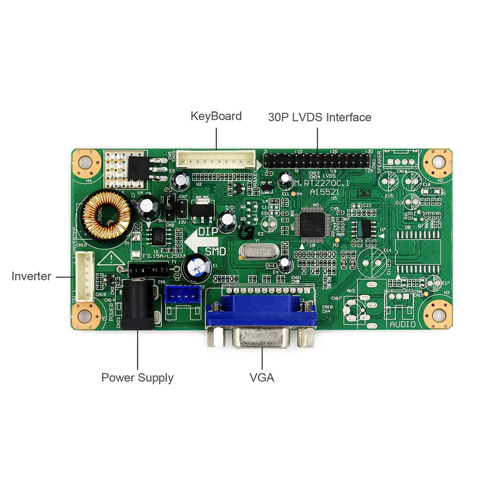 Плата контроллера VGA LCD 10 1 дюйма 1920X1200 B101UAN01.A с емкостным сенсорным экраном