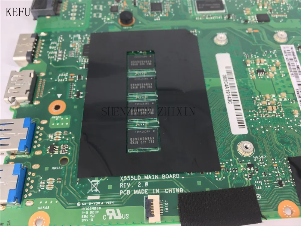 Материнская плата KEFU для ноутбука ASUS X555LN X555LD X555LA F555L версия 2.0 4G RAM GT820M графическая