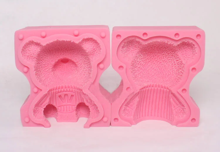 Силиконовая форма для торта 3D большой медведь Тедди с W образной формой шоколада