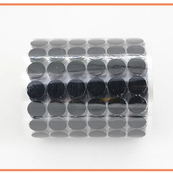 black 15mm 300 пар 15 мм Цветные диски двухсторонние самоклеющиеся крепежные ленты текстильные крепежные наклейки Клейкие крепежные ленты Крючки Петли - Цвет: black 15mm