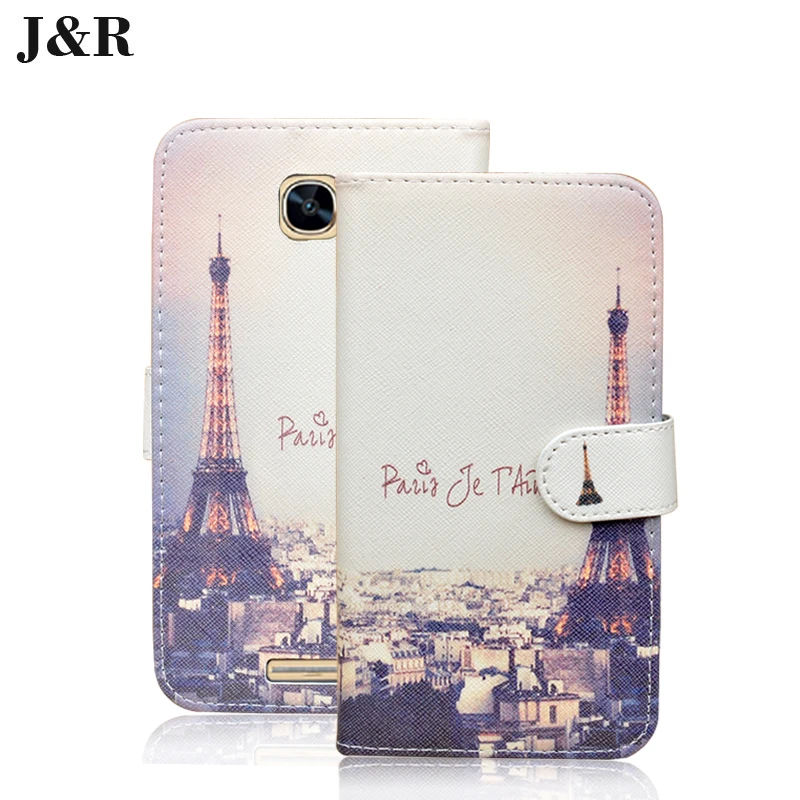 J &amp R для Alcatel Flash Plus 2 Чехол из искусственной кожи чехол с рисунком Чехол-кошелек