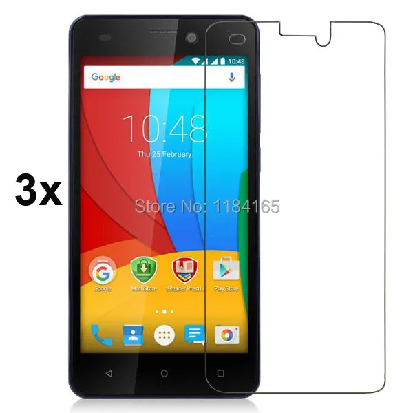 PET 3pcs/Lot Front Transparent LCD Screen Guard Protectors for Prestigio Muze A5 PSP5502DUO Film Quality | Мобильные телефоны и