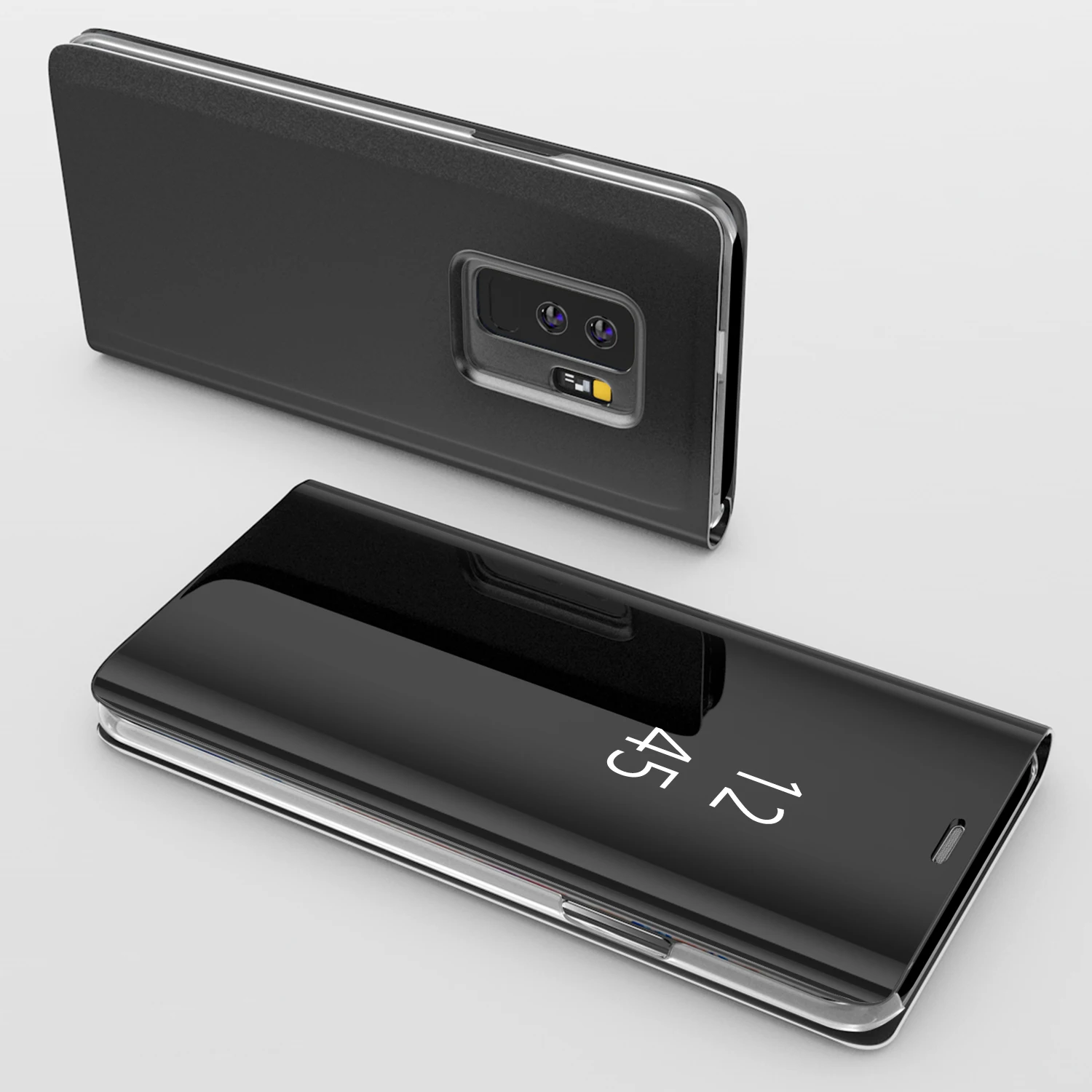 Зеркало Smart View Flip Cover для Samsung Galaxy J3 J5 J7 A5 2016 2017 J730FM A6 A8 S6 S7 край S8 S9 плюс J530F Чехол
