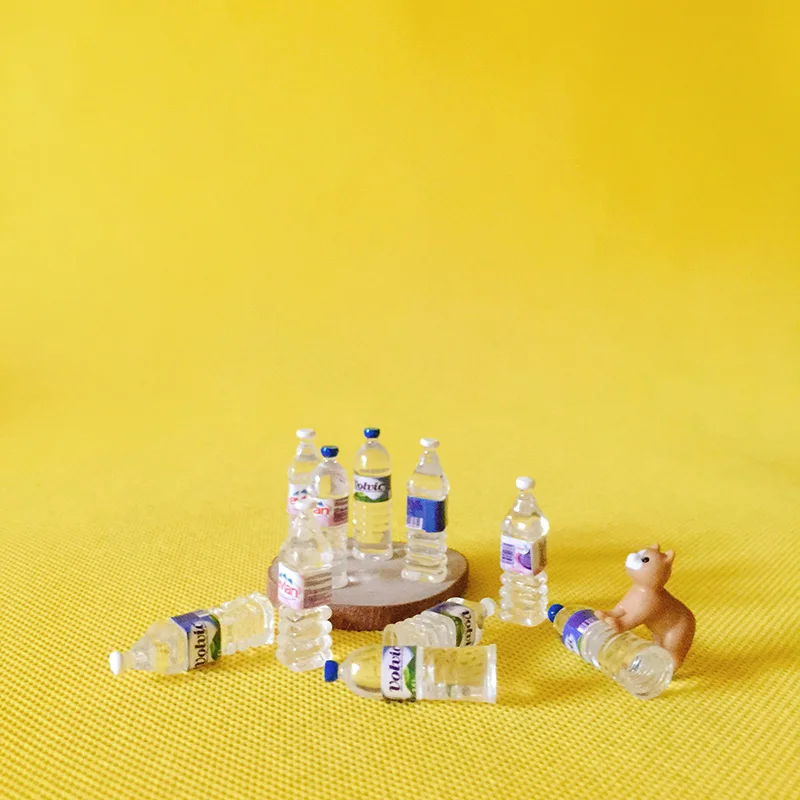 10 шт Минеральная Бутылки для воды/миниатюры Еда/столовая