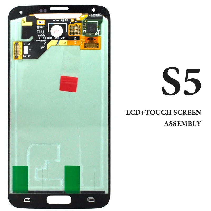 Black White High Screen For Samsung Galaxy S5 LCD Display AMOLED G900H G900F G900M Digitizer Assembly Phone Repair Replacement | Мобильные