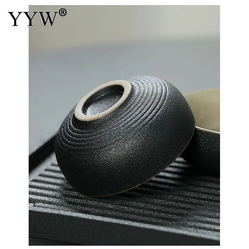 

Handmade Tea Pot Cups Set Black Ceramic Teaware Sets Business Mug Gift Porcelain Tea Cup Durable Clay Teapot Puer Tea Household