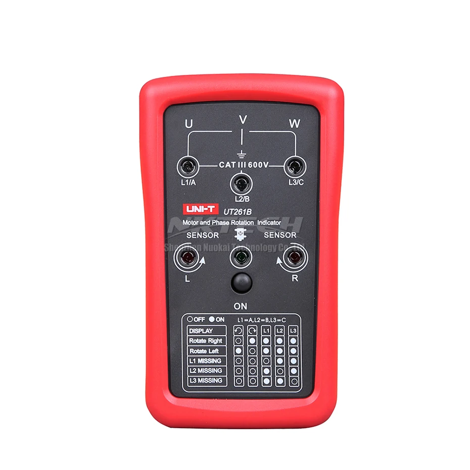 UNI-T UT261B UT261A 3-чередования фаз индикатор метр и мотор с ручным управлением Шестерни чередования фаз индикация мотор с ручным управлением индикация