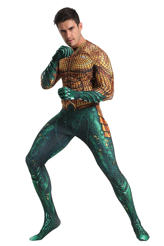 Костюм Aquaman для косплея костюм зентая супергероя|Зентай| |