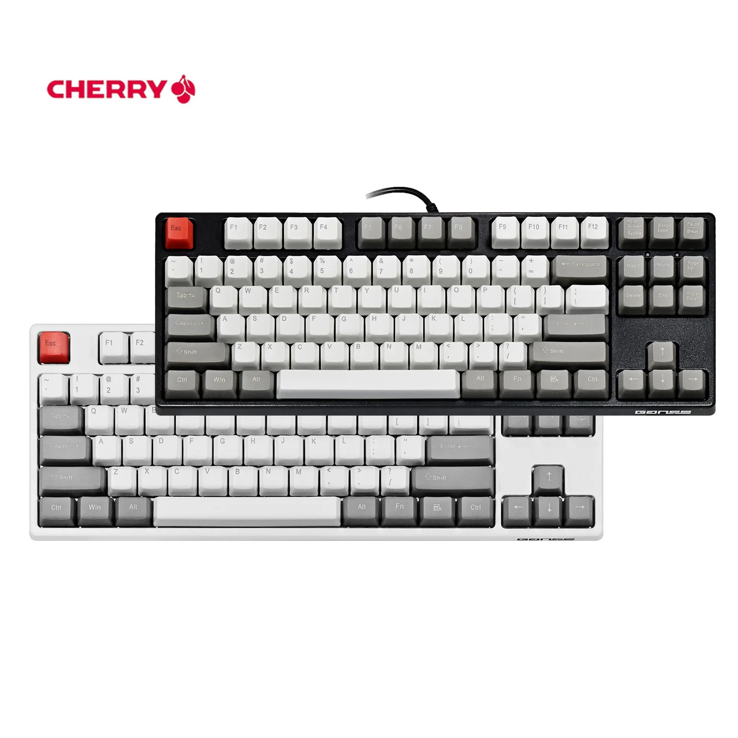 Ganss GS87 87 клавишная игровая механическая клавиатура без ключа cherry mx коричневый переключатель Проводная клавиатура для геймера