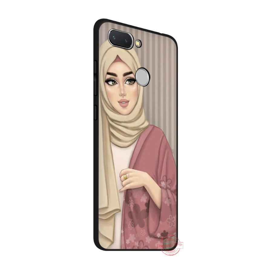 WEBBEDEPP Oriental Woman In Hijab Face Muslim Islamic Gril Soft Case for Redmi Note 8 7 6 5 Pro 4A 5A 6A 4X Plus S2 Go Cases | Мобильные