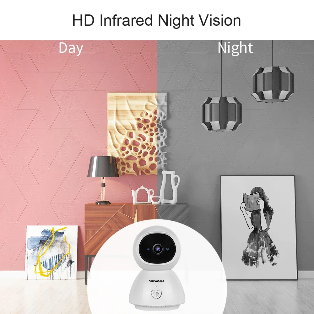SHIWOJIA 1080 P один ключ вызова ip камера AI автоматическое отслеживание безопасности