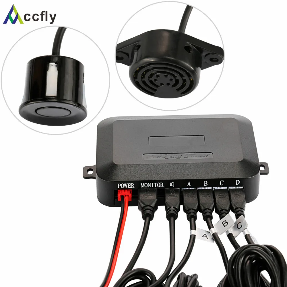 Водонепроницаемая камера заднего вида с датчиком парковки Accfly автомобильная