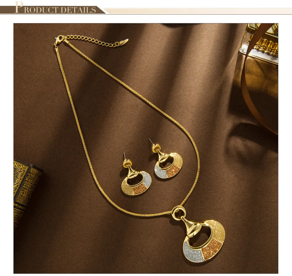 Viennois Ювелирные наборы для женщин, модные разноцветные геометрические ожерелья и серьги, вечерние ювелирные изделия