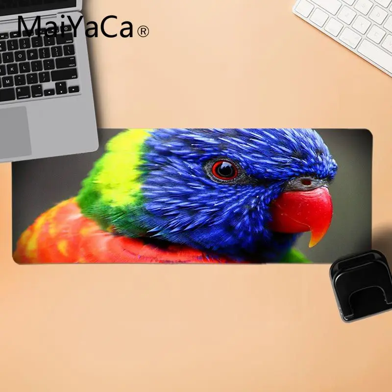 MaiYaCa высокое качество красочные Pajaros прочный резиновый коврик для мыши Коврик