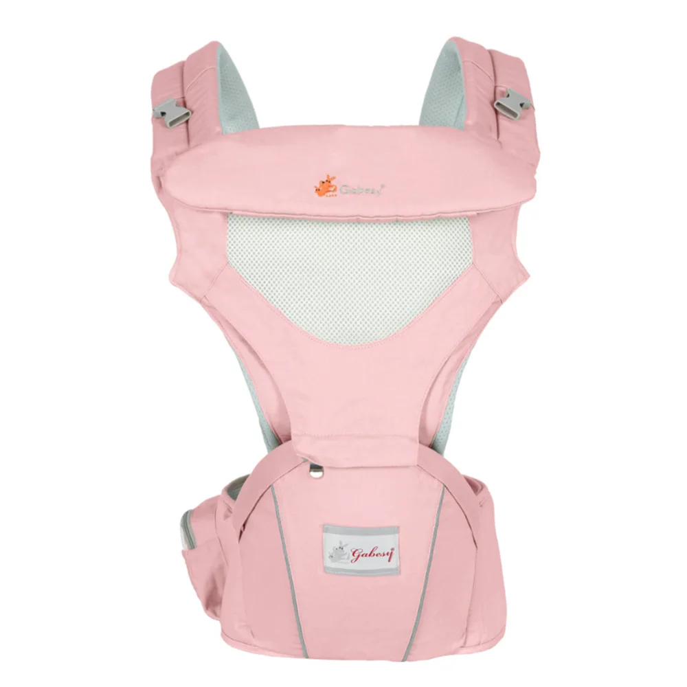 Pink Gabesy эргорюкзак Перевозчик Рюкзак хипсион для новорожденных предотвратить o-типа ноги младенческой слинг рюкзак кенгуру бедра сиденье - Цвет: Pink