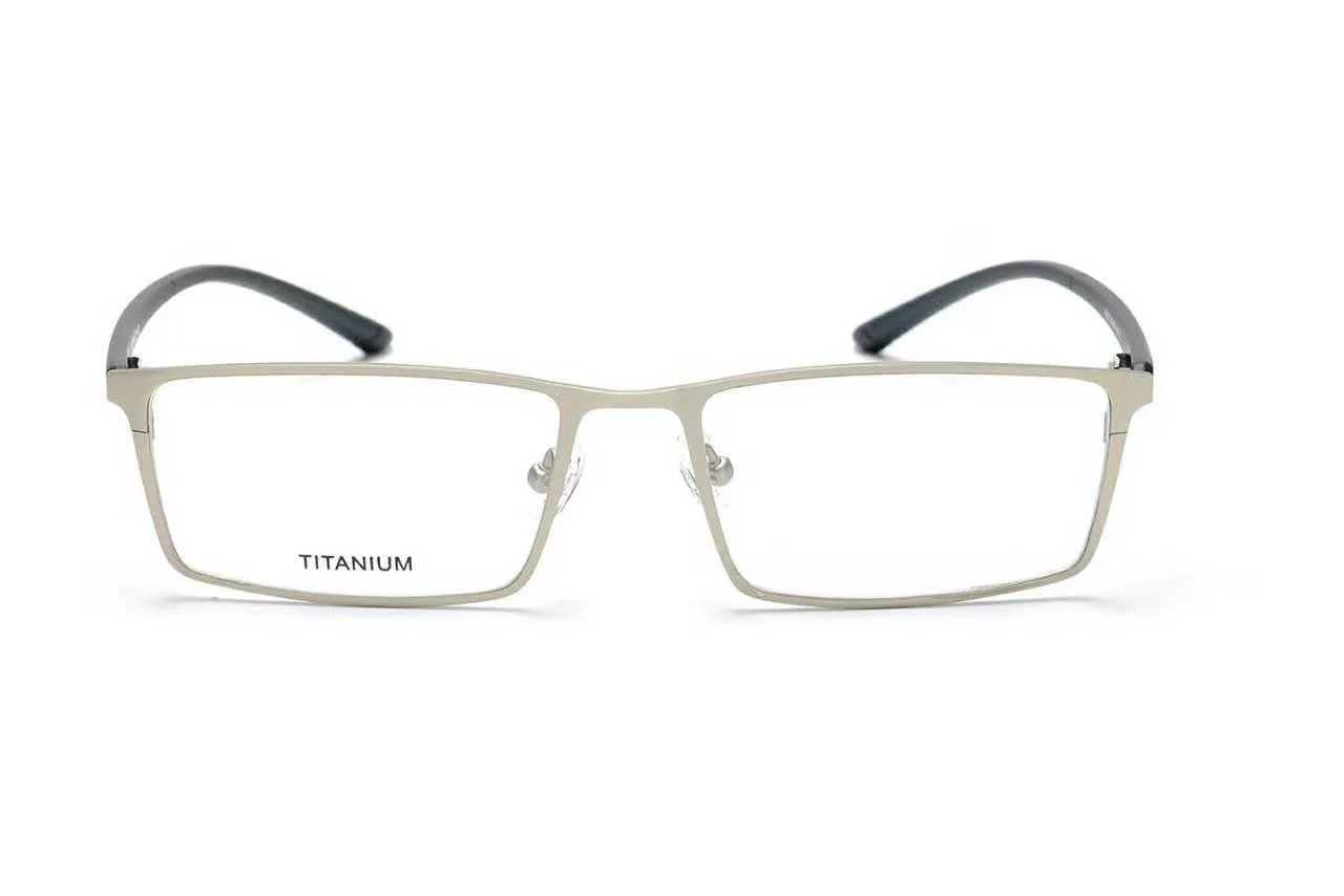 Glasses Frame Men Ultralight Square Myopia Prescription Eyeglasses Male Metal Full Optical Screwless EyewearP9850 | Аксессуары для