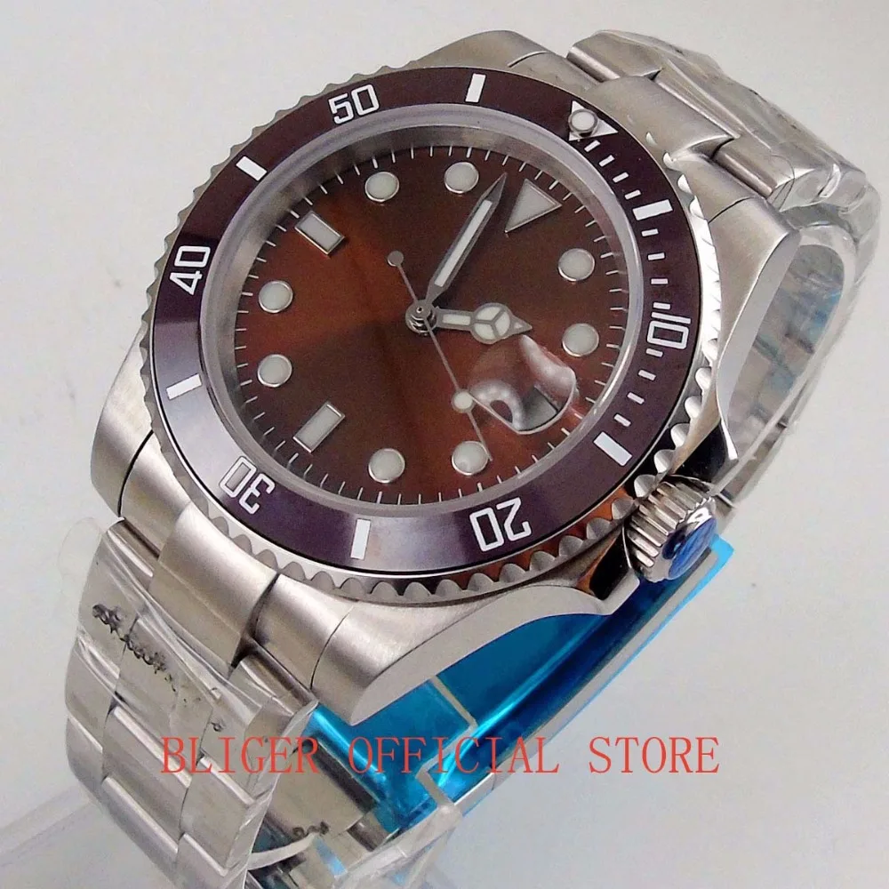 Мужские повседневные часы 40 мм с красным циферблатом и красной рамкой светящиеся