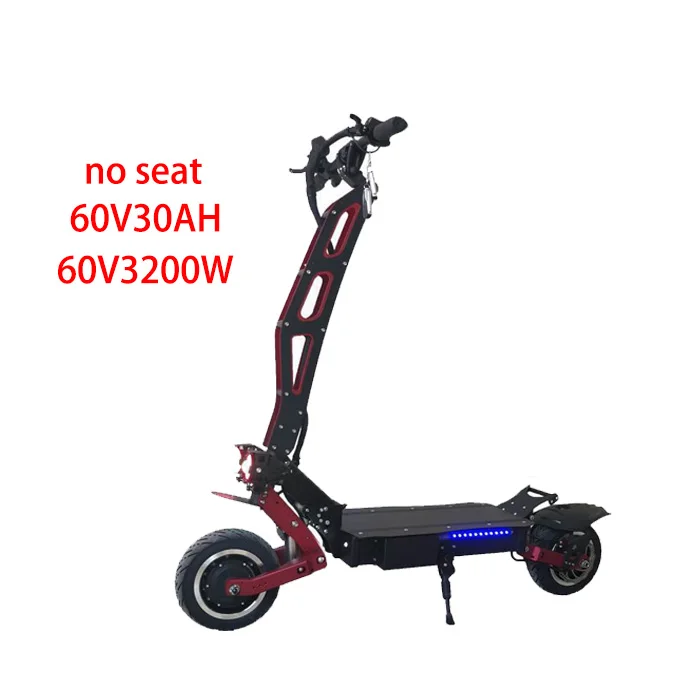 60V3200W 30AH Высокая Скорость электрический скутер 60V 3200 Вт Электрический скейтборд Лонгборд электрический самокат для взрослых Электрический Скутер Складной профессиональный самокат - Цвет: 60V3200W 30AH