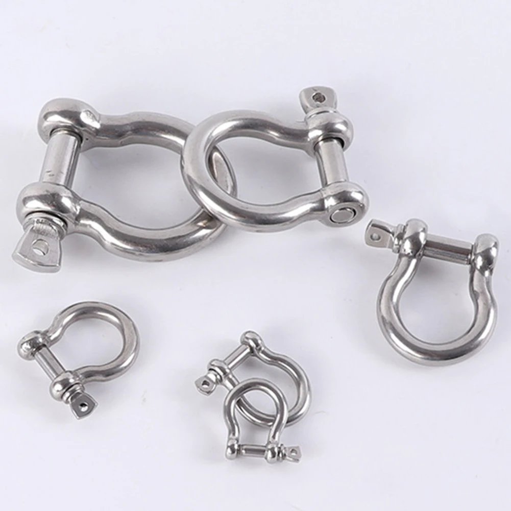 2 шт. 304 нержавеющая сталь Якорная Скоба лук такелаж с штифт хомутом кольцо