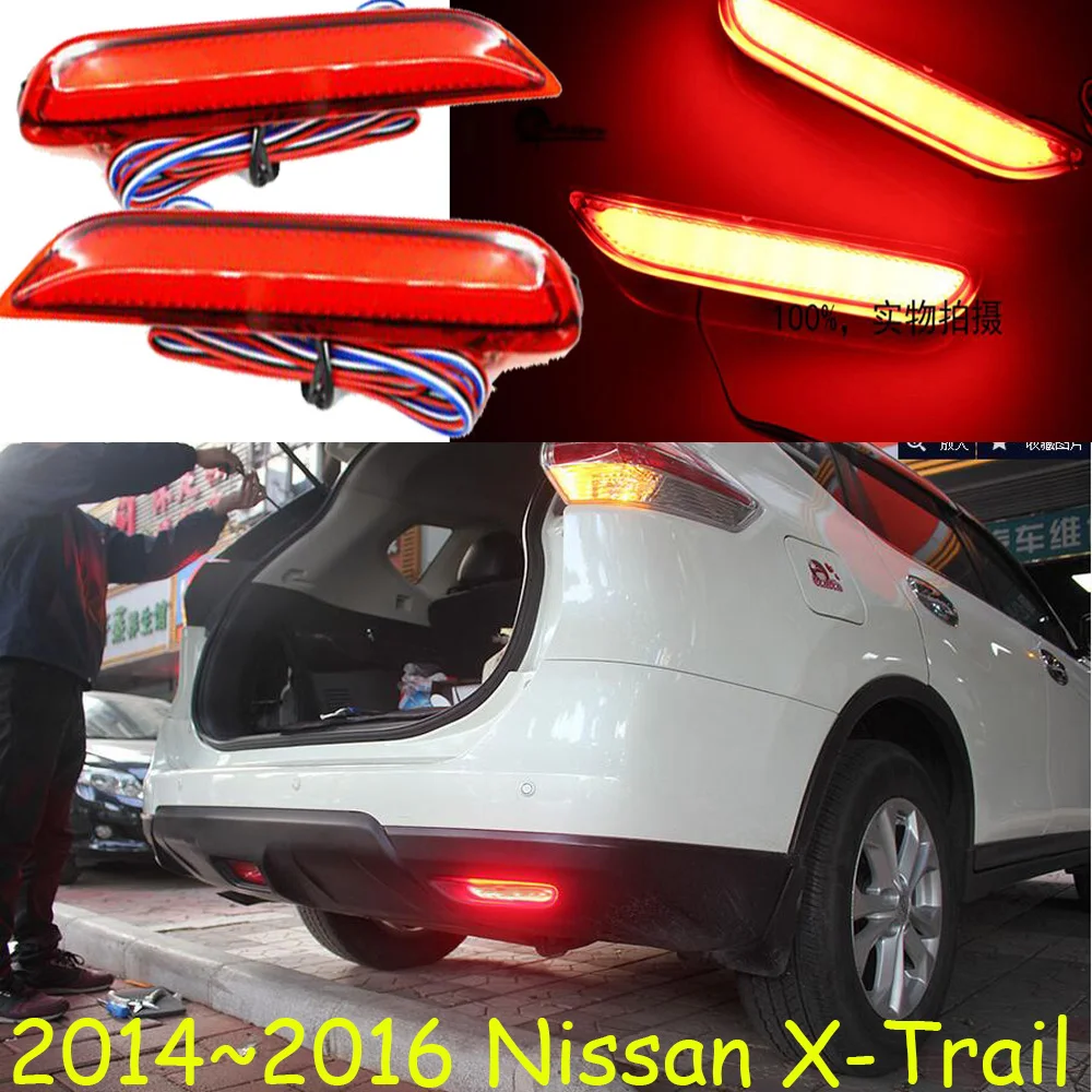 

car bumper rogue tail light xtrail for Nissan X-trail taillight Brake LED car accessories Taillamp X-Trail rear light fog