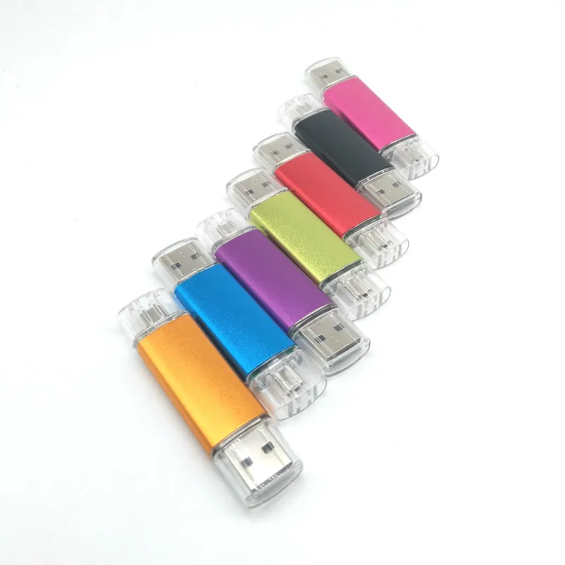 Цветной OTG 8G 16G 32G 64G Мобильный USB флеш накопитель usb флешка Флешка Смартфон Внешняя