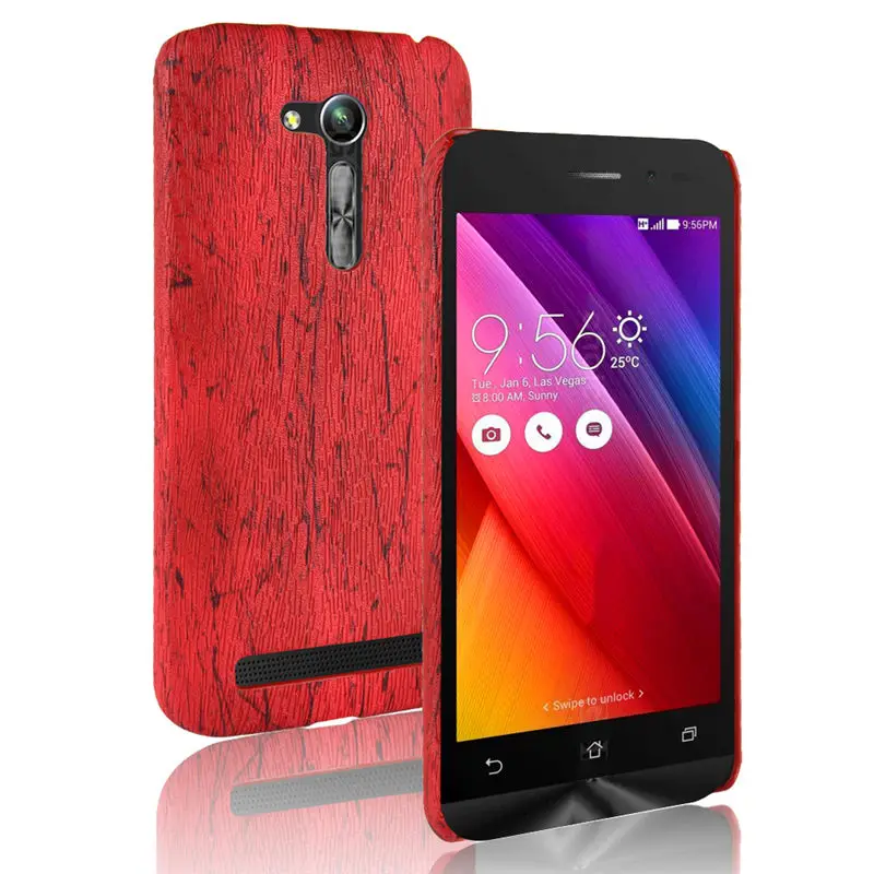 Чехол для Asus Zenfone Go ZB452KL Жесткий из поликарбоната и искусственной кожи с