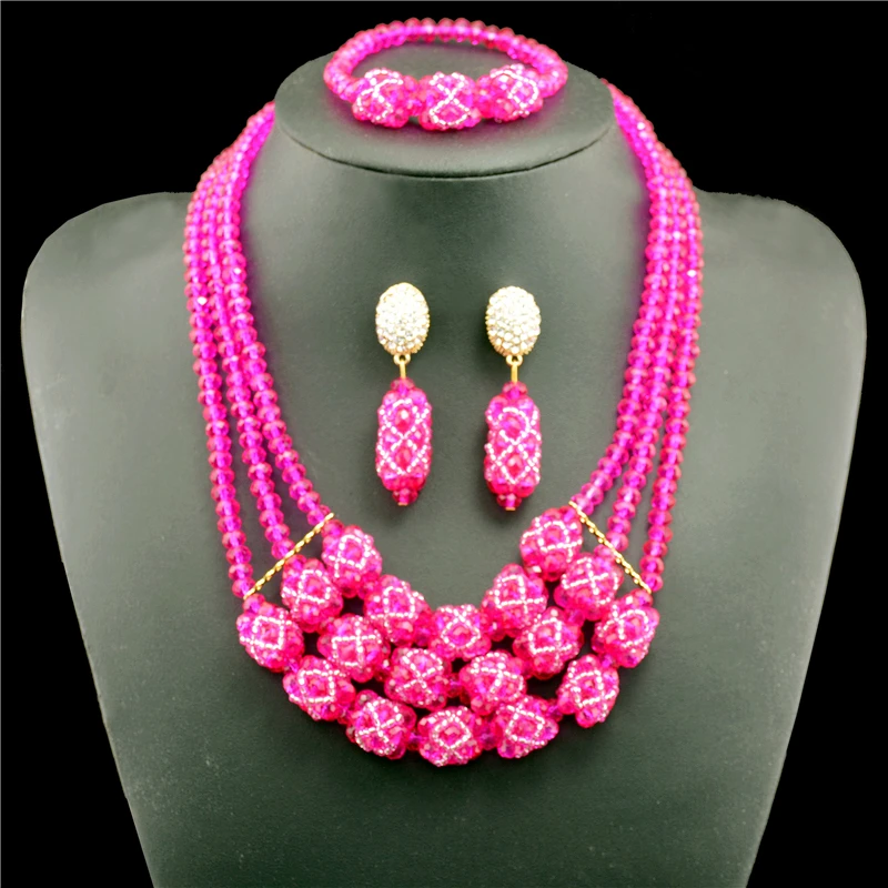 2017 Смарт нигерийские Свадебные африканские Бусины Ювелирные наборы костюм