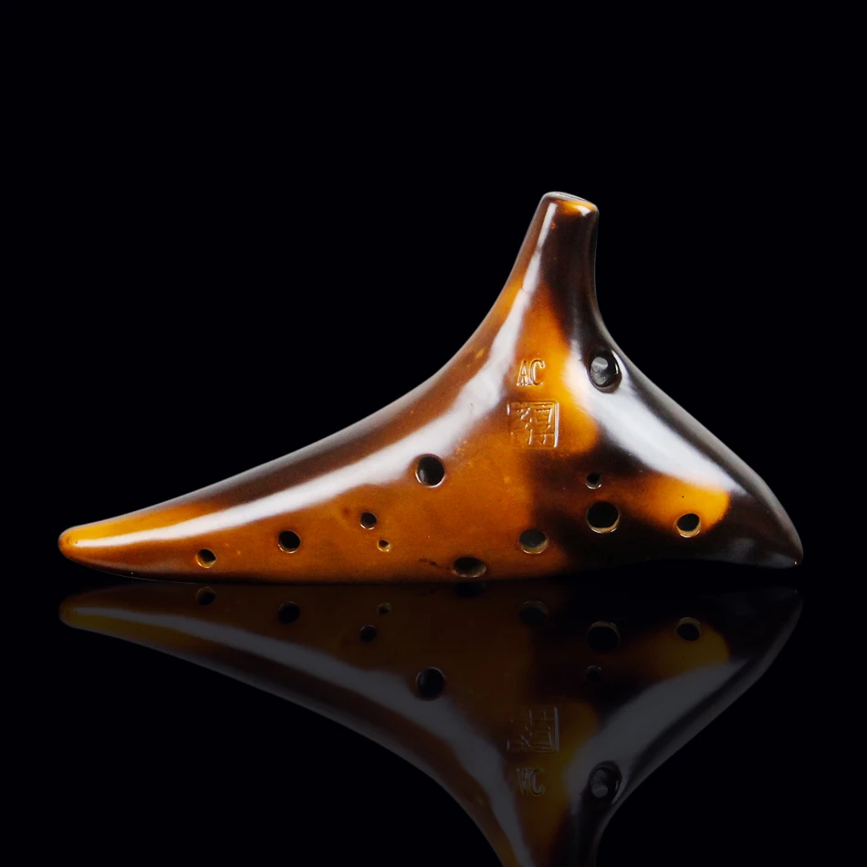 12 отверстий окарина флейта из глины AC инструмент Керамический альт мешок 3 вида