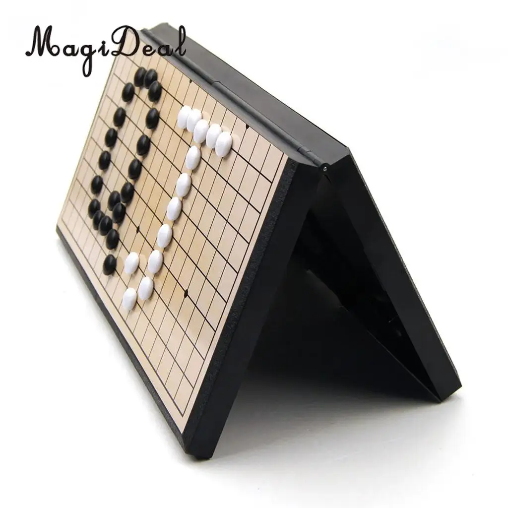 Магнитная игра Go Weiqi шахматы набор с одним выпуклым магнитным пластиковым камнем детская развивающая игрушка Goban настольная игра головоломка игрушка