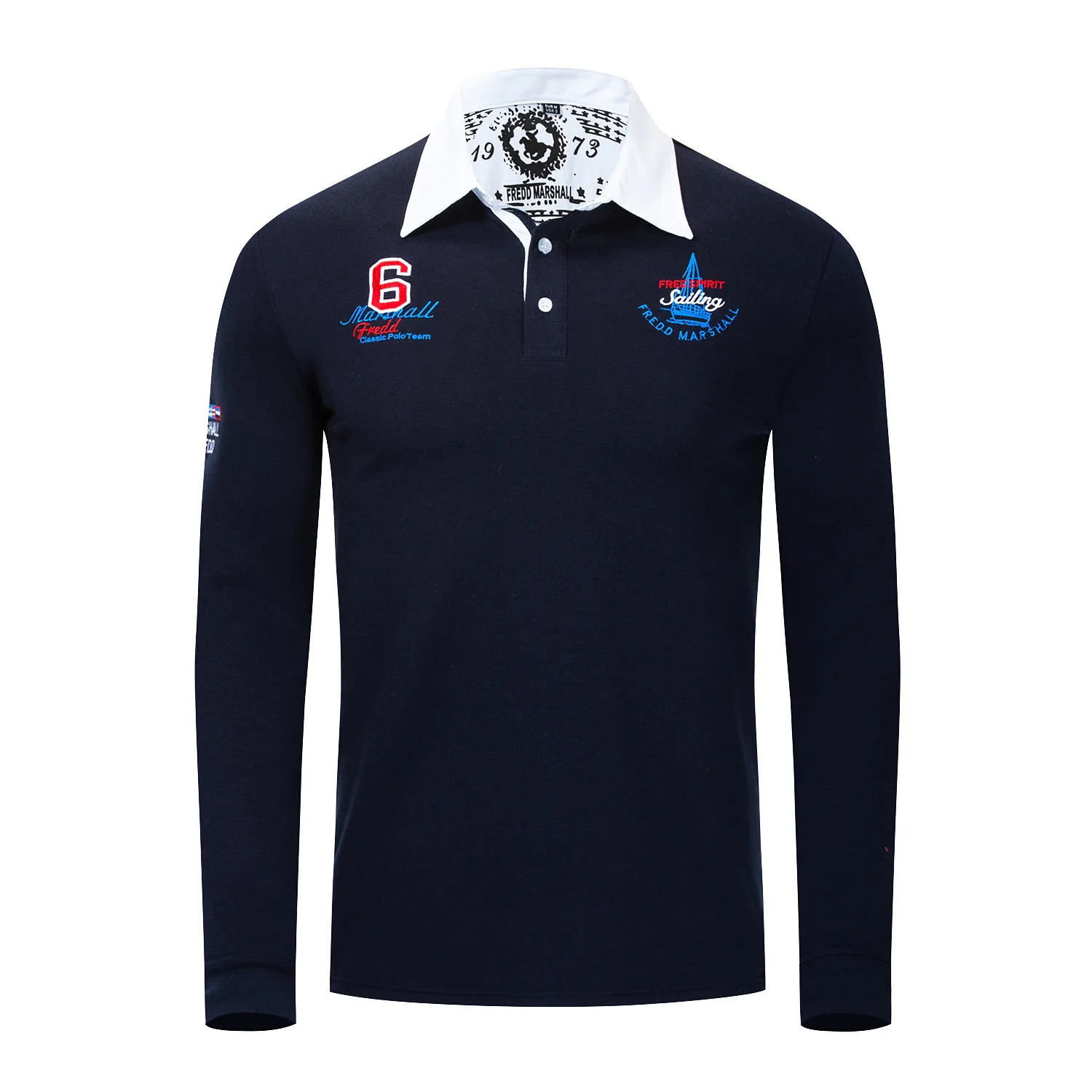 Мужская одежда 2018 мужская рубашка Поло поло с длинным рукавом Верхняя без